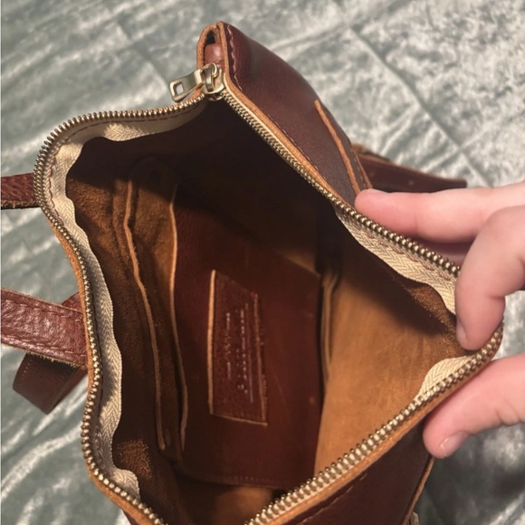 Portland Leather laptop backpack in color nutmeg - Picture 2 of 6